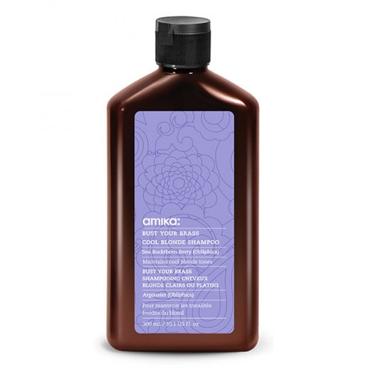 Shampooing cheveux Blond Clair ou Platine Amika Bust Your Brass 300 ml Shampooing cheveux Blond Clair ou Platine Amika Bust Your Brass 300 ml