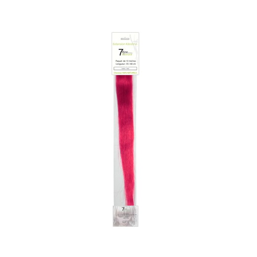 7eme élément Mèches extensions naturelles Rose x10, Extension kératine 7eme élément Mèches extensions naturelles Rose x10, Extension kératine
