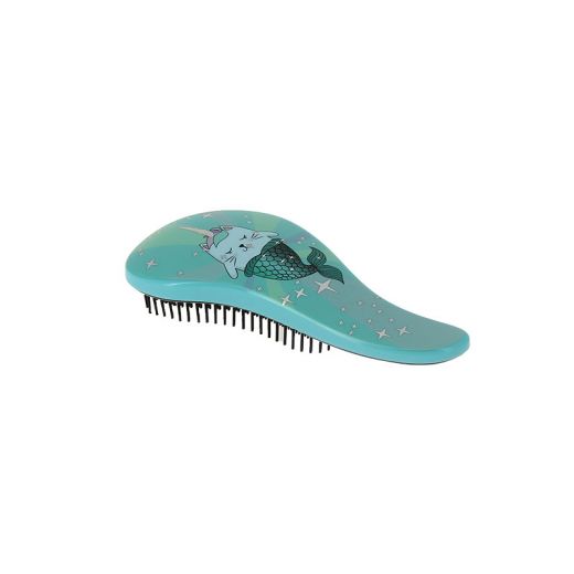 Brosse démêlante enfant Bleu chat sirène Brosse démêlante enfant Bleu chat sirène