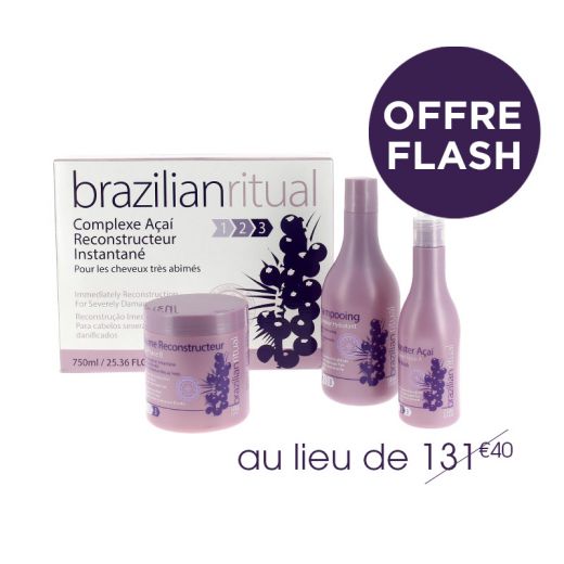 Kit reconstructeur instantané (shampooing + booster + baume) Kit reconstructeur instantané (shampooing + booster + baume)
