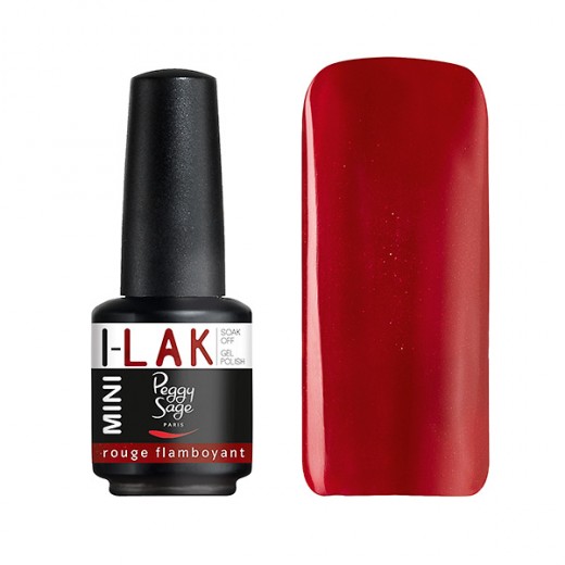 Vernis semi-permanent i-lak mini rouge flamboyant peggy sage 9ml Vernis semi-permanent i-lak mini rouge flamboyant peggy sage 9ml