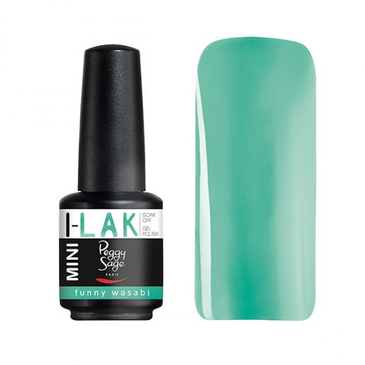 Vernis semi-permanent i-lak mini funny wasabi peggy sage 9ml Vernis semi-permanent i-lak mini funny wasabi peggy sage 9ml