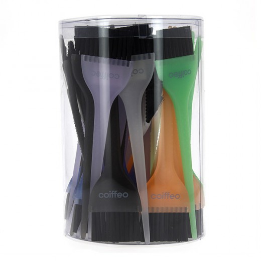 Boite de 48 pinceaux multicolores Coiffeo Boite de 48 pinceaux multicolores Coiffeo