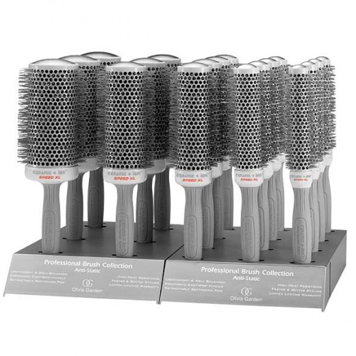 Olivia Garden Présentoir de 18 brosses Speed XL, Présentoir produits Olivia Garden Présentoir de 18 brosses Speed XL, Présentoir produits