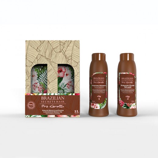 Kit progressive Brazilian Secrets Hair Pro Keratin 1000 ml Kit progressive Brazilian Secrets Hair Pro Keratin 1000 ml