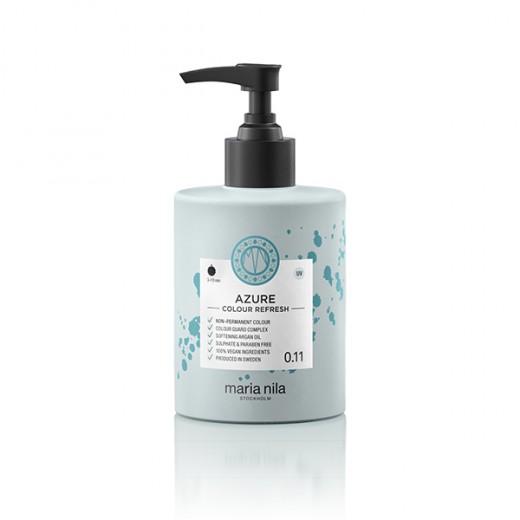 Maria Nila Masque repigmentant Colour Refresh 0.11 Azure 300ML, Après-shampoing repigmentant Maria Nila Masque repigmentant Colour Refresh 0.11 Azure 300ML, Après-shampoing repigmentant