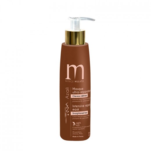 Mulato Masque ultra réparateur Azali cheveux défrisés 200ML, Après-shampoing naturel Mulato Masque ultra réparateur Azali cheveux défrisés 200ML, Après-shampoing naturel