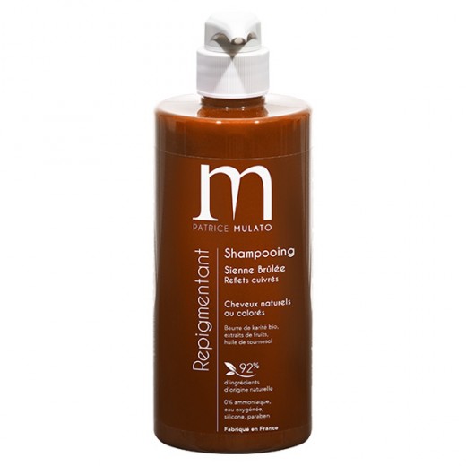 Mulato Shampooing Repigmentant Sienne brulée 500ML, Shampoing naturel Mulato Shampooing Repigmentant Sienne brulée 500ML, Shampoing naturel
